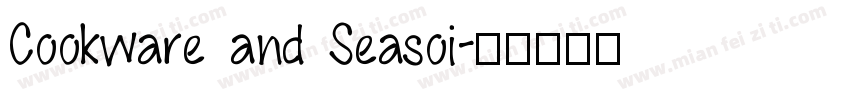 Cookware and Seasoi字体转换